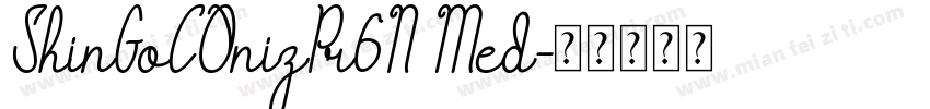 ShinGoCOnizPr6N Med字体转换